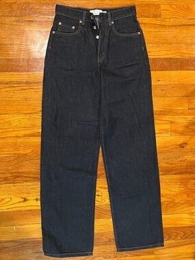 & Other Stories Black Straight-Leg Jeans - Classic Denim